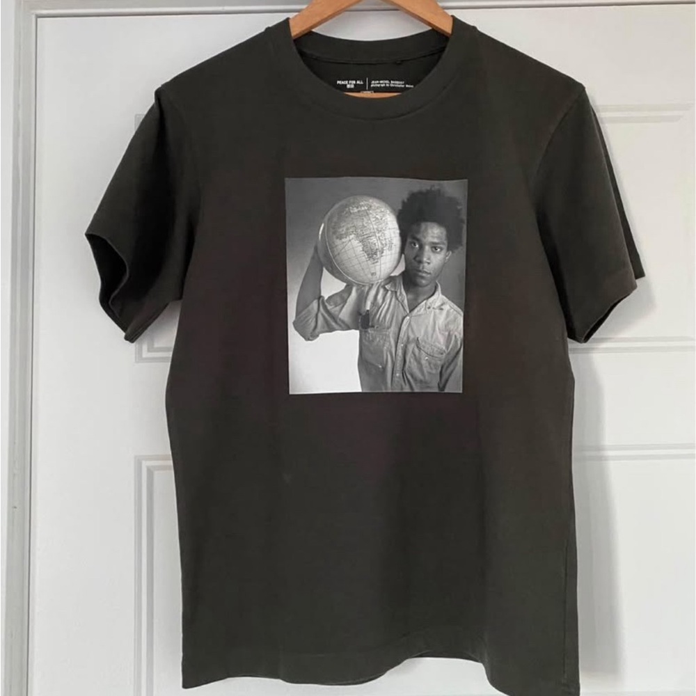 Dark Green Basquiat Graphic T-Shirt